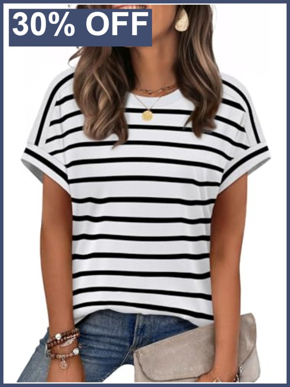 Womens T-Shirt Short Sleeve Crewneck Casual Summer Top Cap Sleeve Basic Tee